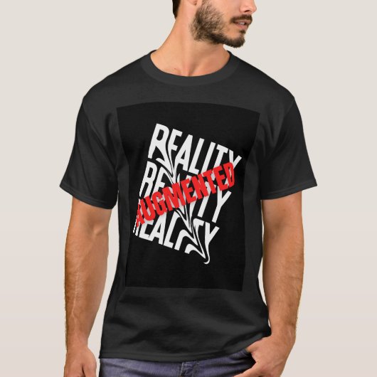 Augmented reality Black T shirt (Voorkant)