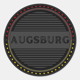 Augsburg City Pride Embleem – Duitse identiteit Ronde Sticker