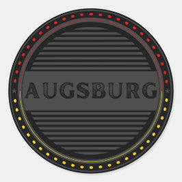 Augsburg City Pride Emblem – German Identity Ronde Sticker