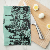 Augsburg Duitse hoofdstad van Zwaben Theedoek (Quarter Fold)