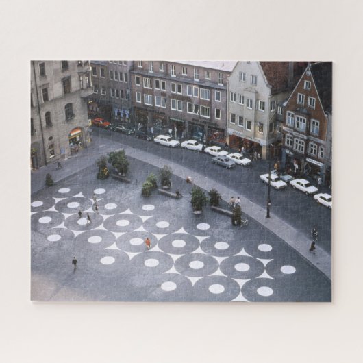 Augsburg Duitsland, antenne 1971 Legpuzzel (Horizontaal)