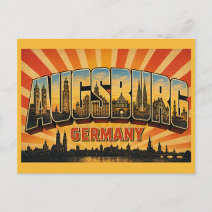 Augsburg Duitsland Rathaus Briefkaart