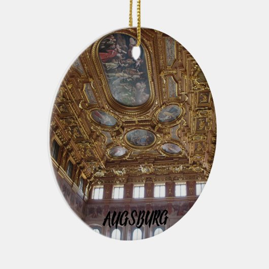 Augsburg Duitsland Schilderachtig Vacation Ornamen Keramisch Ornament (Rechts)