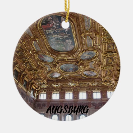 Augsburg Duitsland Schilderachtig Vacation Ornamen Keramisch Ornament (Voorkant)