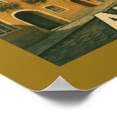 Augsburg Duitsland Stad Kunst Poster (Hoek)