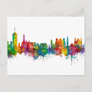 Augsburg Germany Skyline Briefkaart