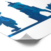 Augsburg Germany Skyline Silhouette Poster (Hoek)