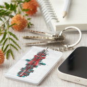 Augsburg Germany Skyline Sleutelhanger (Voorkant Rechts)