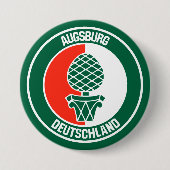 Augsburg Round Emblem Ronde Button 7,6 Cm (Voorkant)