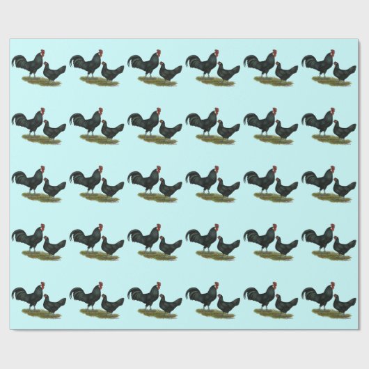 Augsburger Chickens Cadeaupapier (Vlak)