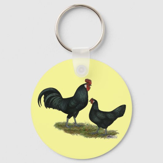 Augsburger Chickens Sleutelhanger (Voorkant)
