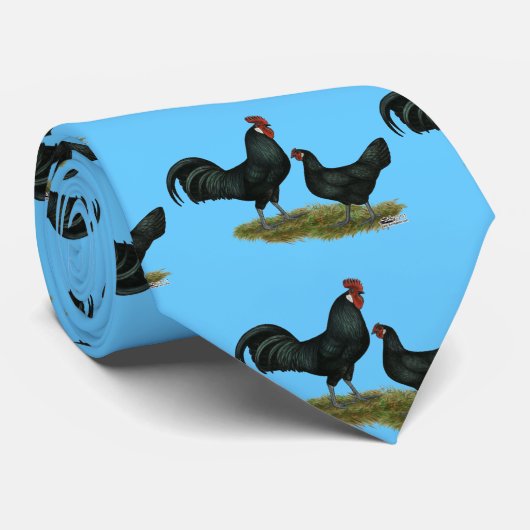 Augsburger Chickens Stropdas (Opgerold)