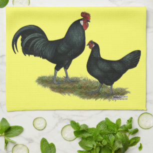 Augsburger Chickens Theedoek
