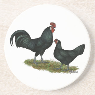 Augsburger Chickens Zandsteen Onderzetter