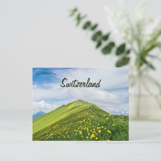 Augstmatthorn Oberried am Brienzersee Zwitserland Briefkaart (Staand voorkant)