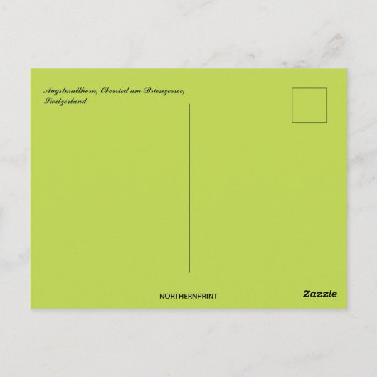 Augstmatthorn Oberried am Brienzersee Zwitserland Briefkaart (Achterkant)