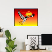 Augur ontmoet de ochtendzon. 4x3 poster (Thuiskantoor)