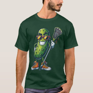 Augurk die Lacrosse speelt Funny Boys Jeugd Augurk T-shirt