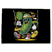 Augurk die Pickleball speelt Groot Cadeauzakje (Achterkant)