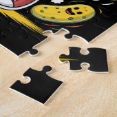 Augurk die Pickleball speelt Legpuzzel (Zijkant)