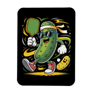 Augurk die Pickleball speelt Magneet
