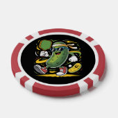 Augurk die Pickleball speelt Poker Chips (Enkel)