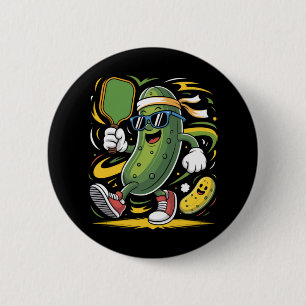Augurk die Pickleball speelt Ronde Button 5,7 Cm