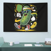 Augurk die Pickleball speelt Spandoek (Beurs)