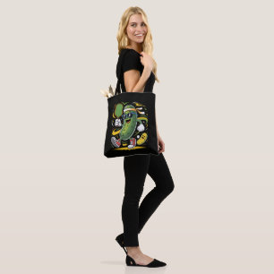 Augurk die Pickleball speelt Tote Bag