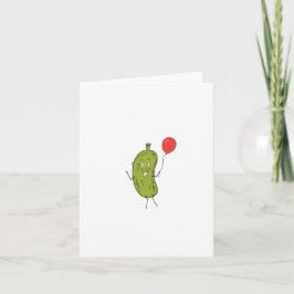 Augurk kaart, schattige groene augurk kaart