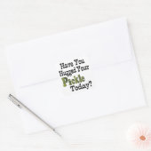 Augurk Knuffelaar Vierkante Sticker (Envelop)