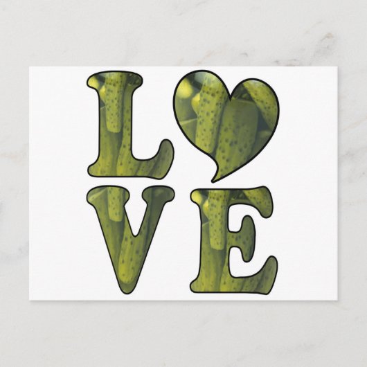 Augurk LIEFDE Briefkaart (Voorkant)