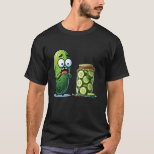 Augurk Met Een Geschokte Blik Op Augurken T-shirt