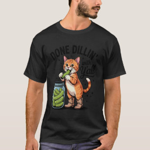 Augurk Oranje Kat Klaar met Dillen met Jullie Augu T-shirt