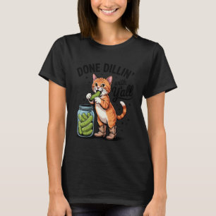 Augurk Oranje Kat Klaar met Dillen met Julllie Aug T-shirt