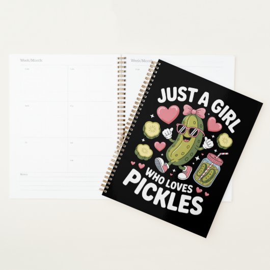 Augurk Passie Gewoon Een Meisje Dat Van Augurken H Planner (Display)