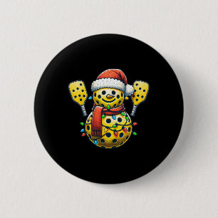 Augurk Sneeuwman Kerstman Hoed Lichtjes Kerst Augu Ronde Button 5,7 Cm