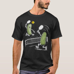 Augurk Speelt Pickleball Grappige Pickleball Liefh T-shirt