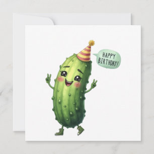 Augurk Verjaardagskaart Gefeliciteerd Met Je Verja Kaart