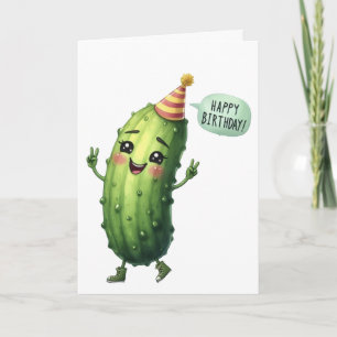 Augurk Verjaardagskaart Gefeliciteerd Met Je Verja Kaart