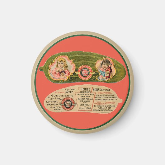 augurk voedsellabel keukenmagneet magneet (Voorkant)