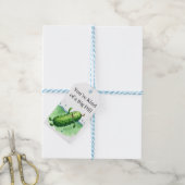 Augurk Zwemmen Cadeaulabel (Met Touw)