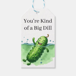 Augurk Zwemmen Cadeaulabel