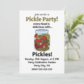 augurken Elk voedsel is heerlijk met augurken Kaart (Staand voorkant)