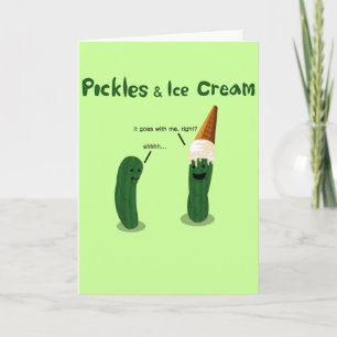 Augurken en ijs: zwangerschap aankondiging