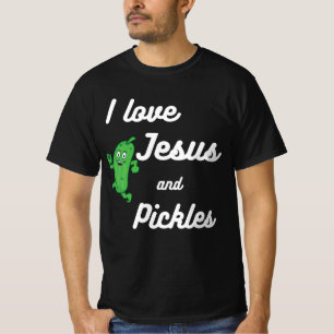 Augurken en Jezus Religieus T-shirt