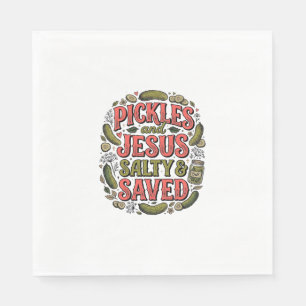 Augurken en Jezus Zout Geredde Vintage T-shirt Ont Servet