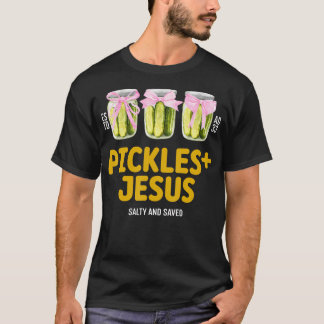 Augurken Jezus Zout En Gered Grappige Jezus Augurk T-shirt