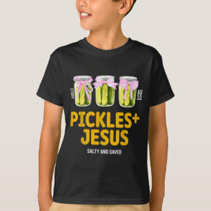 Augurken Jezus Zout En Gered Grappige Jezus Augurk T-shirt