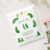 augurken komkommer groen grillig Baby shower Bedankzakje (Gezegeld)